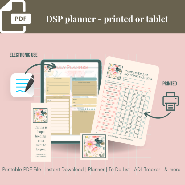 Planner Pages for Caregivers - Tablet & Download