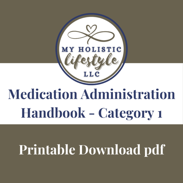 Medication Administration Handbook - Category 1
