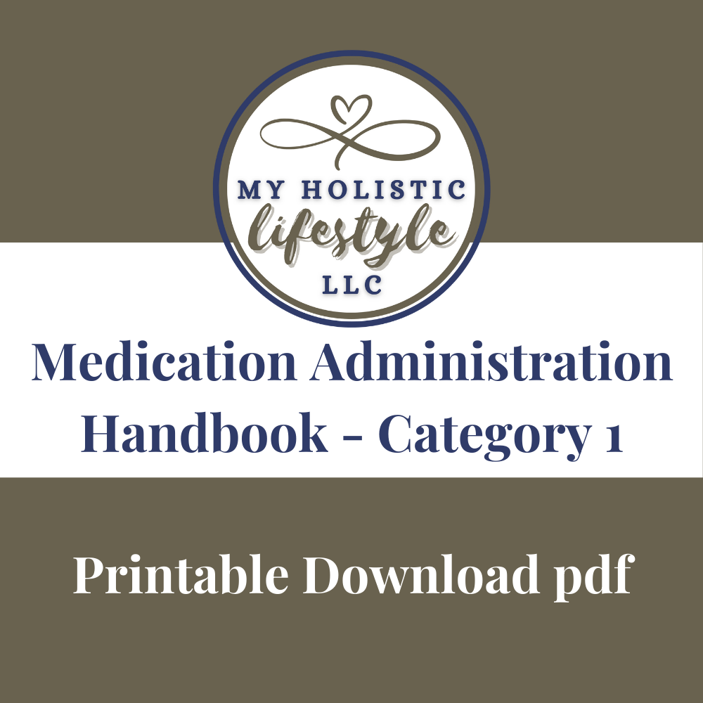 Medication Administration Handbook - Category 1